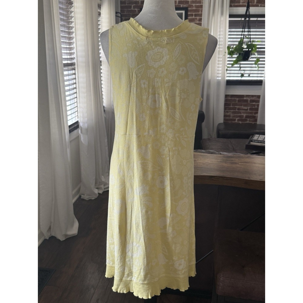 Yellow Sleeveless Wrap-Front Dress - Picture 4 of 6